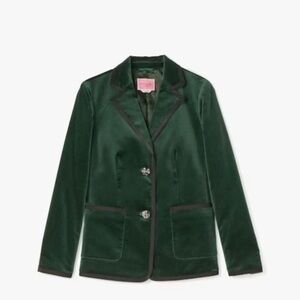 NWOT Kate Spade jewel button velvet jacket.